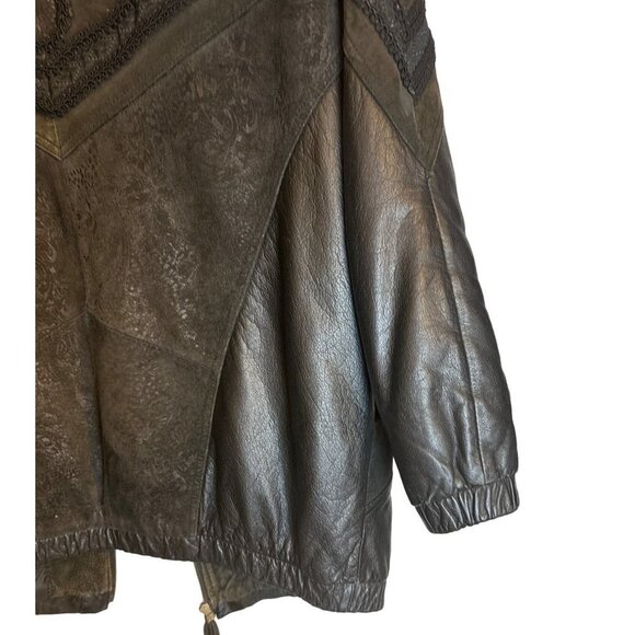 Vintage 80/90s Winlit Women’s Genuine Leather Jacket Size Medium / Sku Winlit0 - Picture 8 of 13